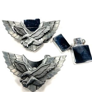 Mens Fashion Belt Buckle Eagles Zippo Lighter